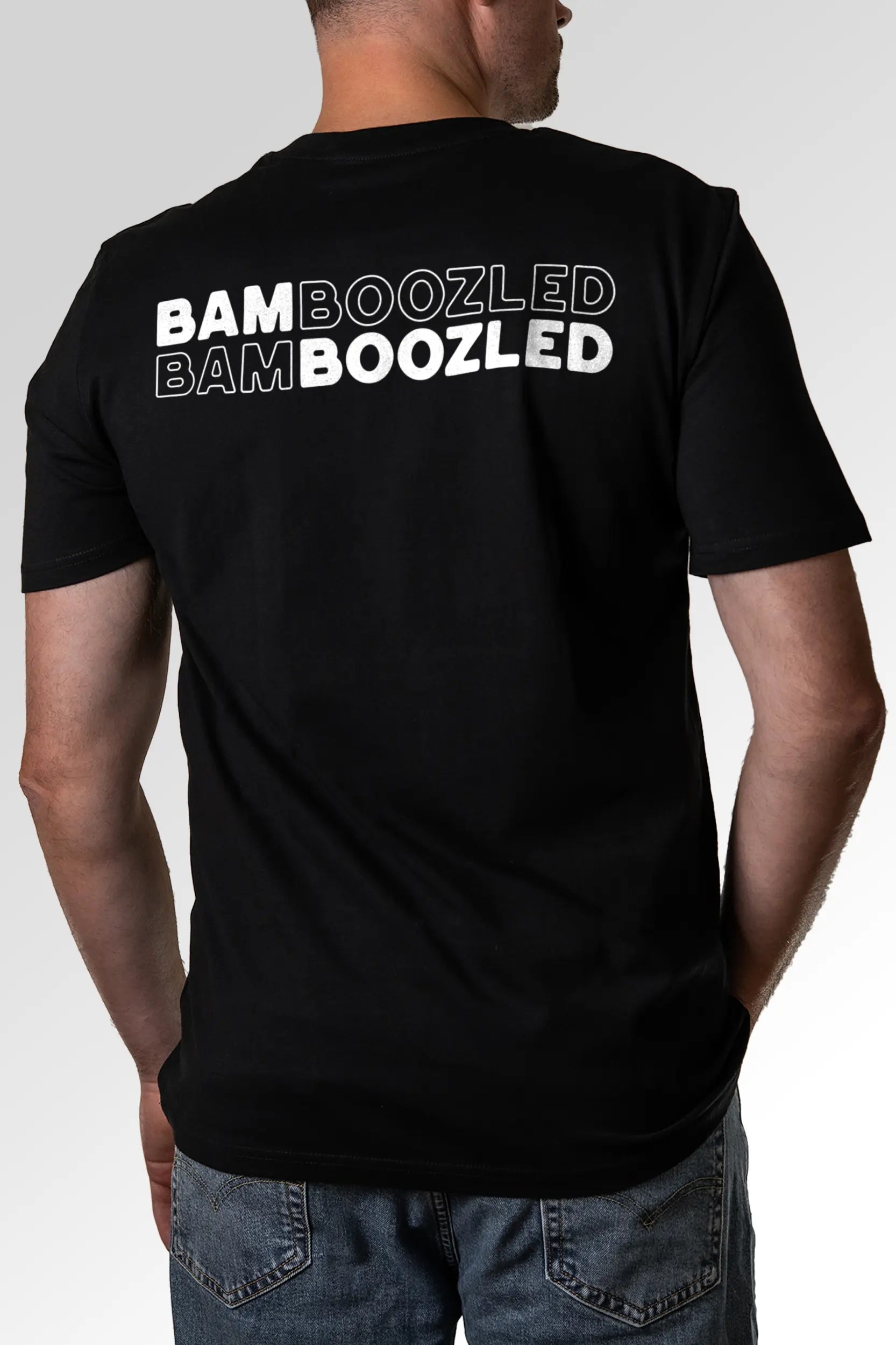 Vorschau des Organic Unisex T-Shirts von Maondo mit dem Design Double Bamboozled in der Farbe Black