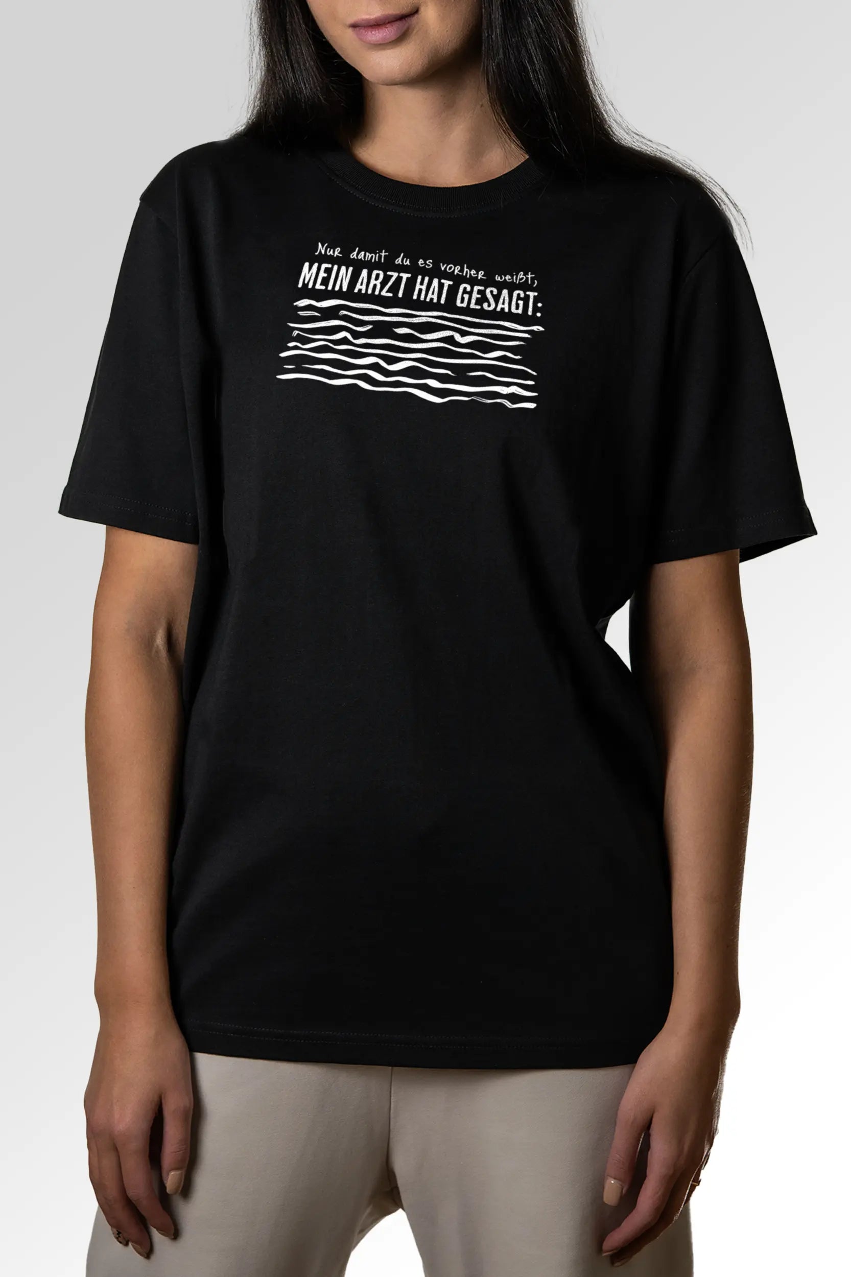 Vorschau des Organic Unisex T-Shirts von Maondo mit dem Design Anamnese in der Farbe Black