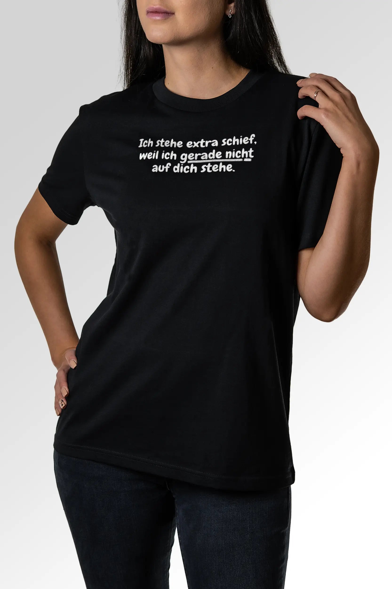 Vorschau des Organic Unisex T-Shirts von Maondo mit dem Design Flirty AF in der Farbe Black