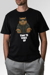 Vorschau des Organic Unisex T-Shirts von Maondo mit dem Design Wake up in der Farbe Black