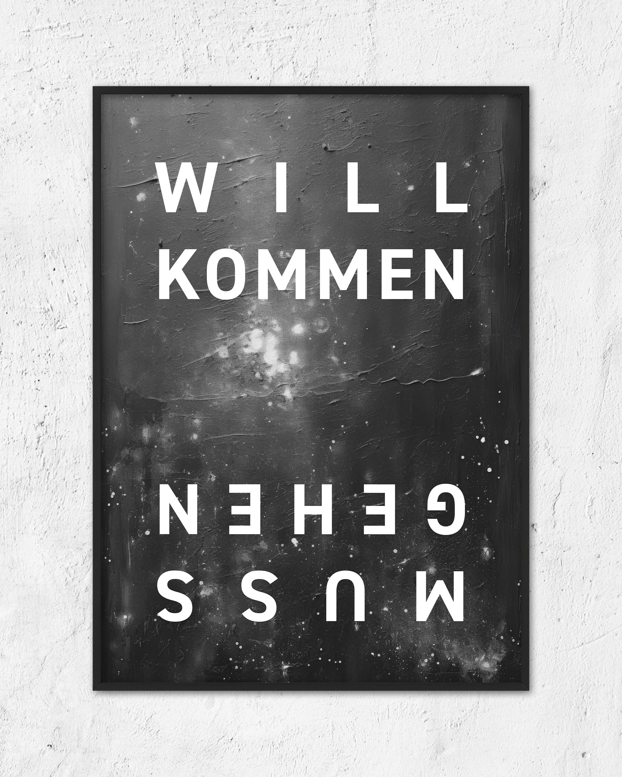 Willkommen Mussgehen | 3-Type Poster