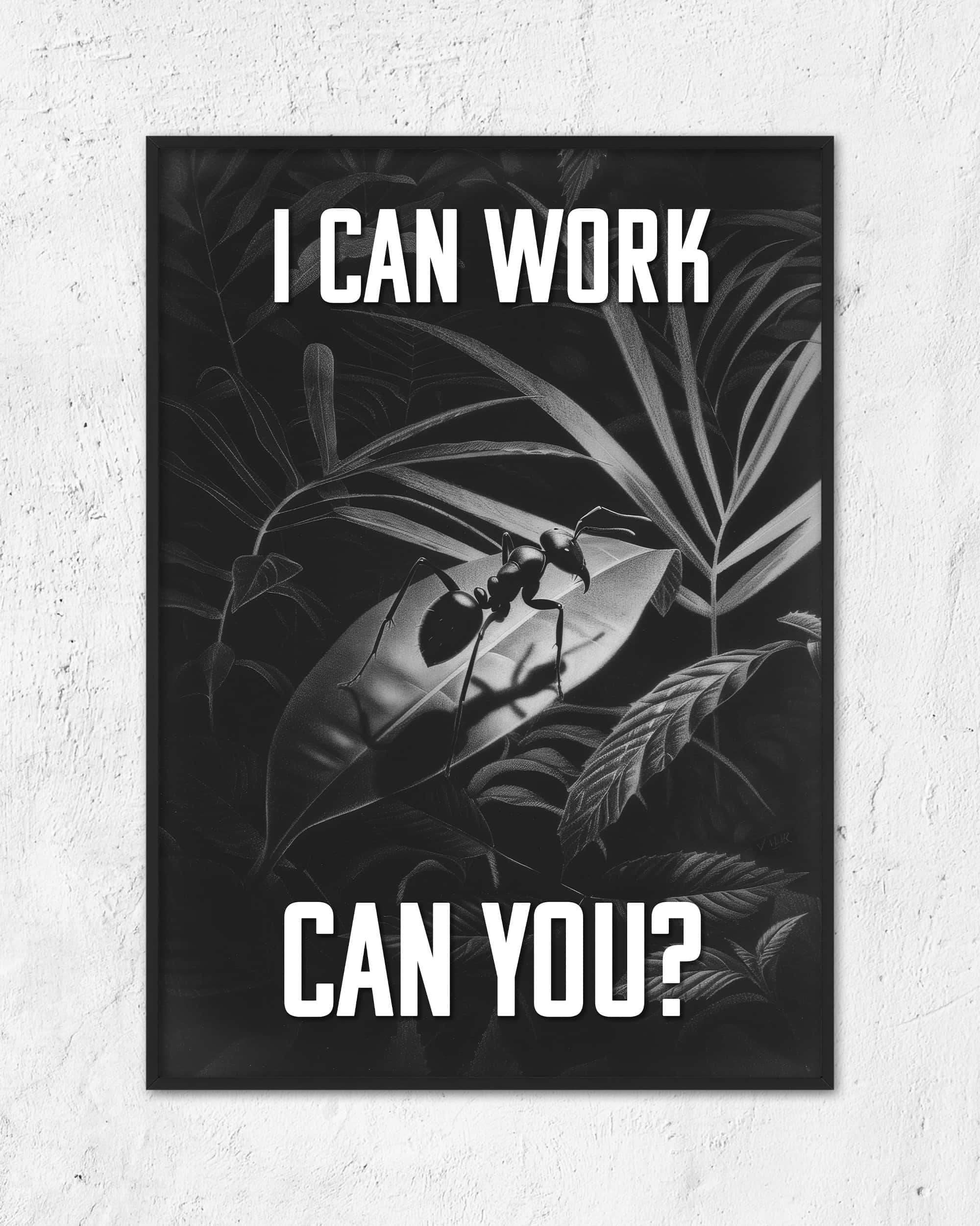 I can work | 3-Type Poster