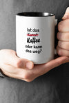 Titelbild der Keramik Tasse von Maondo mit dem Design Kaffeekunst in der Farbe Schwarz-Weiß