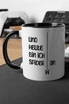 Titelbild der Keramik Tasse von Maondo mit dem Design Abhängen in der Farbe Schwarz-Weiß