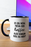 Titelbild der Keramik Tasse von Maondo mit dem Design Kaffeeklatsch in der Farbe Schwarz-Weiß