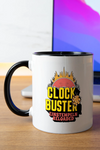 Titelbild der Keramik Tasse von Maondo mit dem Design Clockbuster in der Farbe Schwarz-Weiß