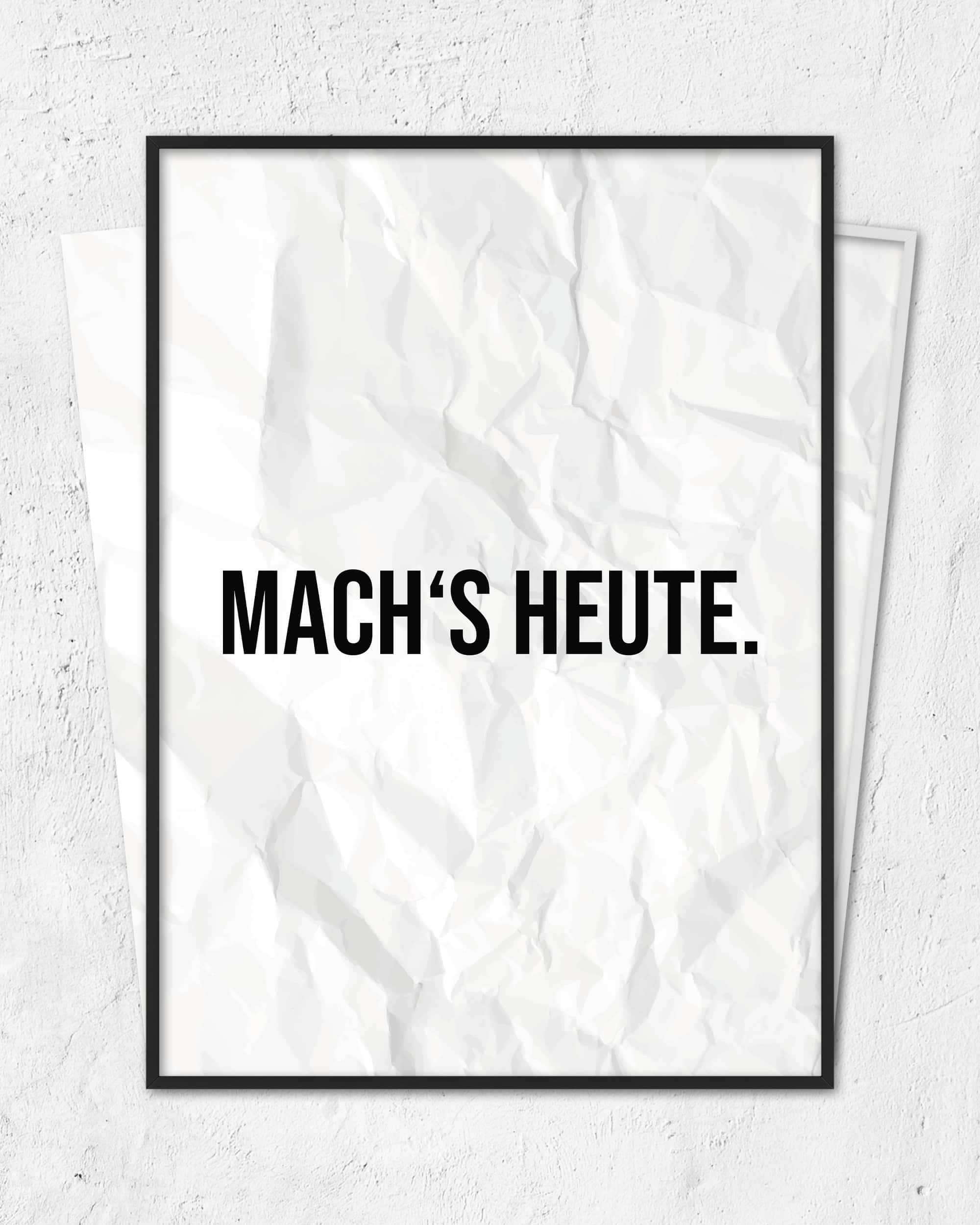 Mach's heute | 3-Type Poster