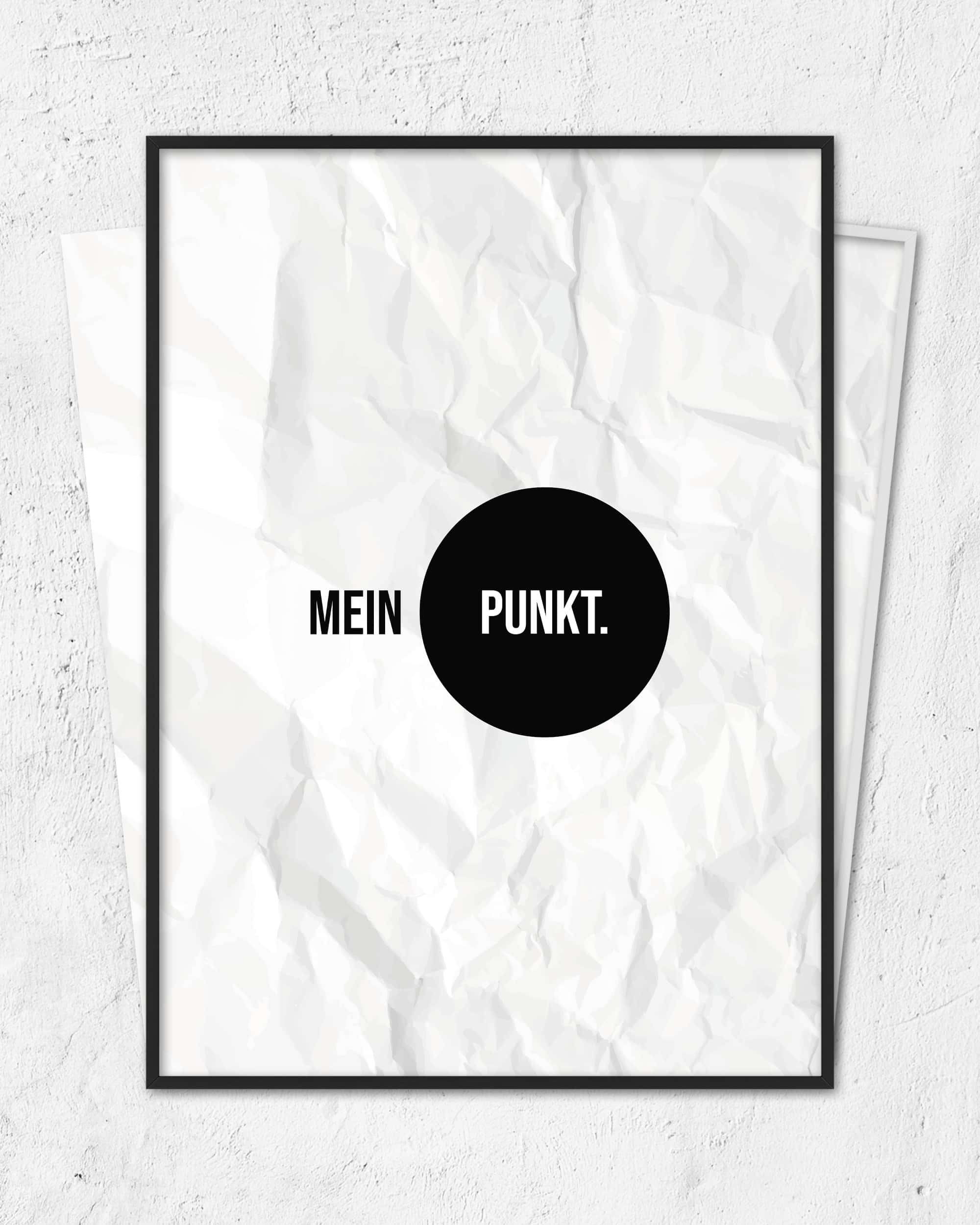 Mein Punkt | 3-Type Poster