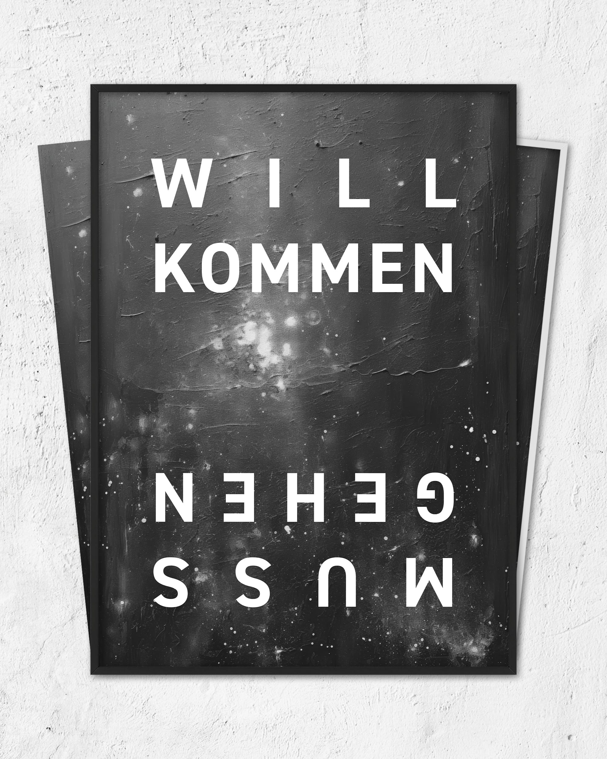 Willkommen Mussgehen | 3-Type Poster