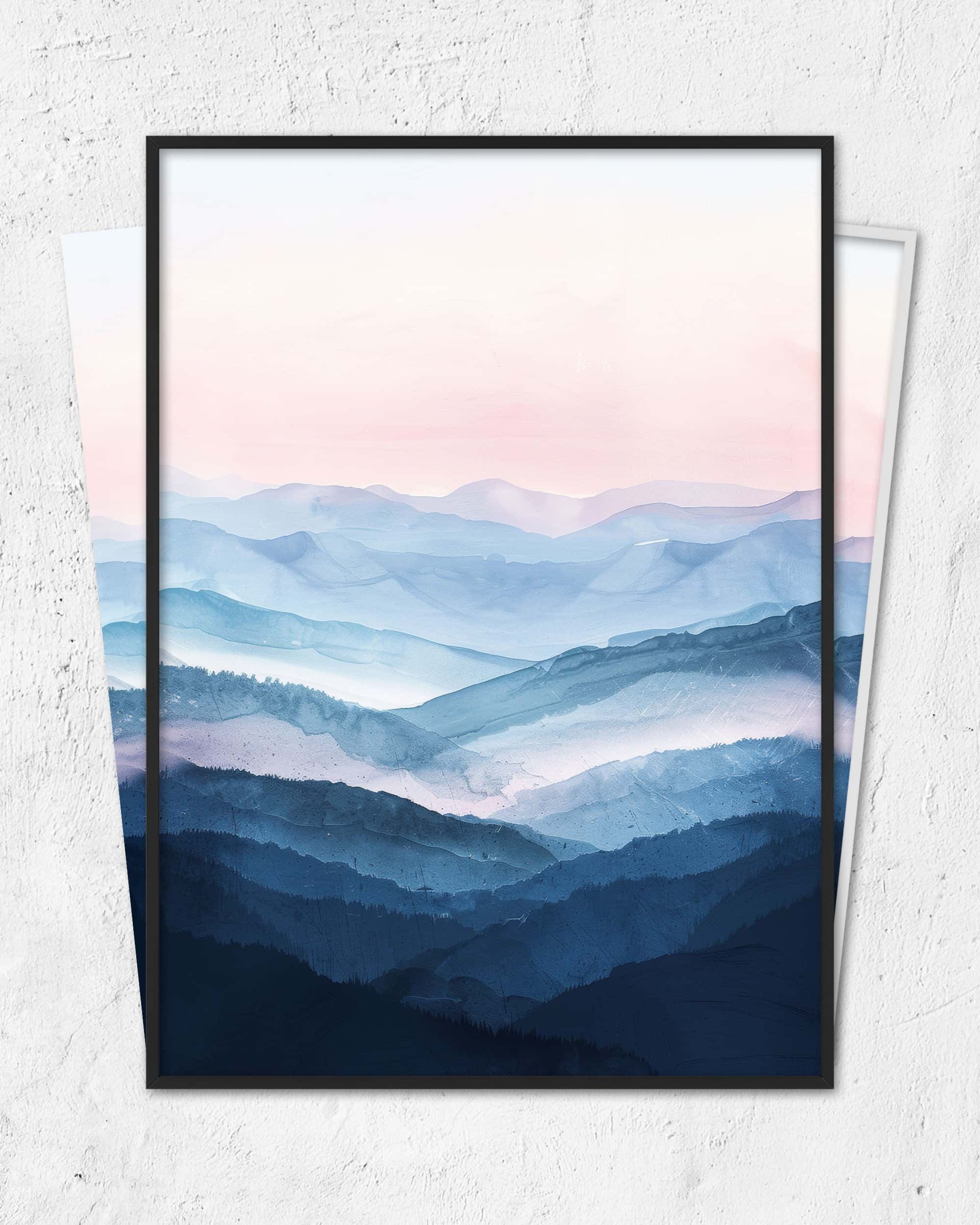 Blaues Gebirge | 3-Type Poster