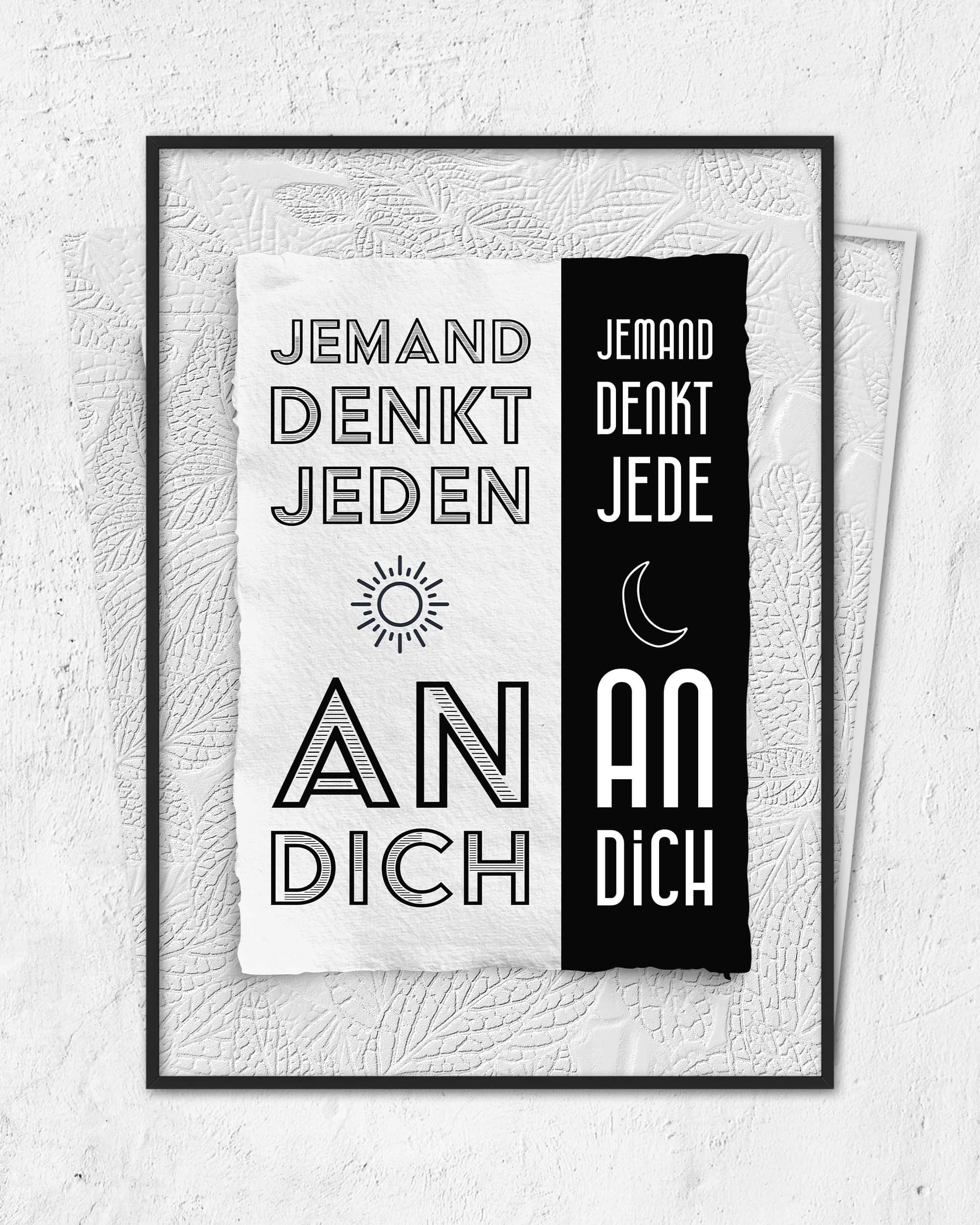 Jeden Tag und jede Nacht | 3-Type Poster