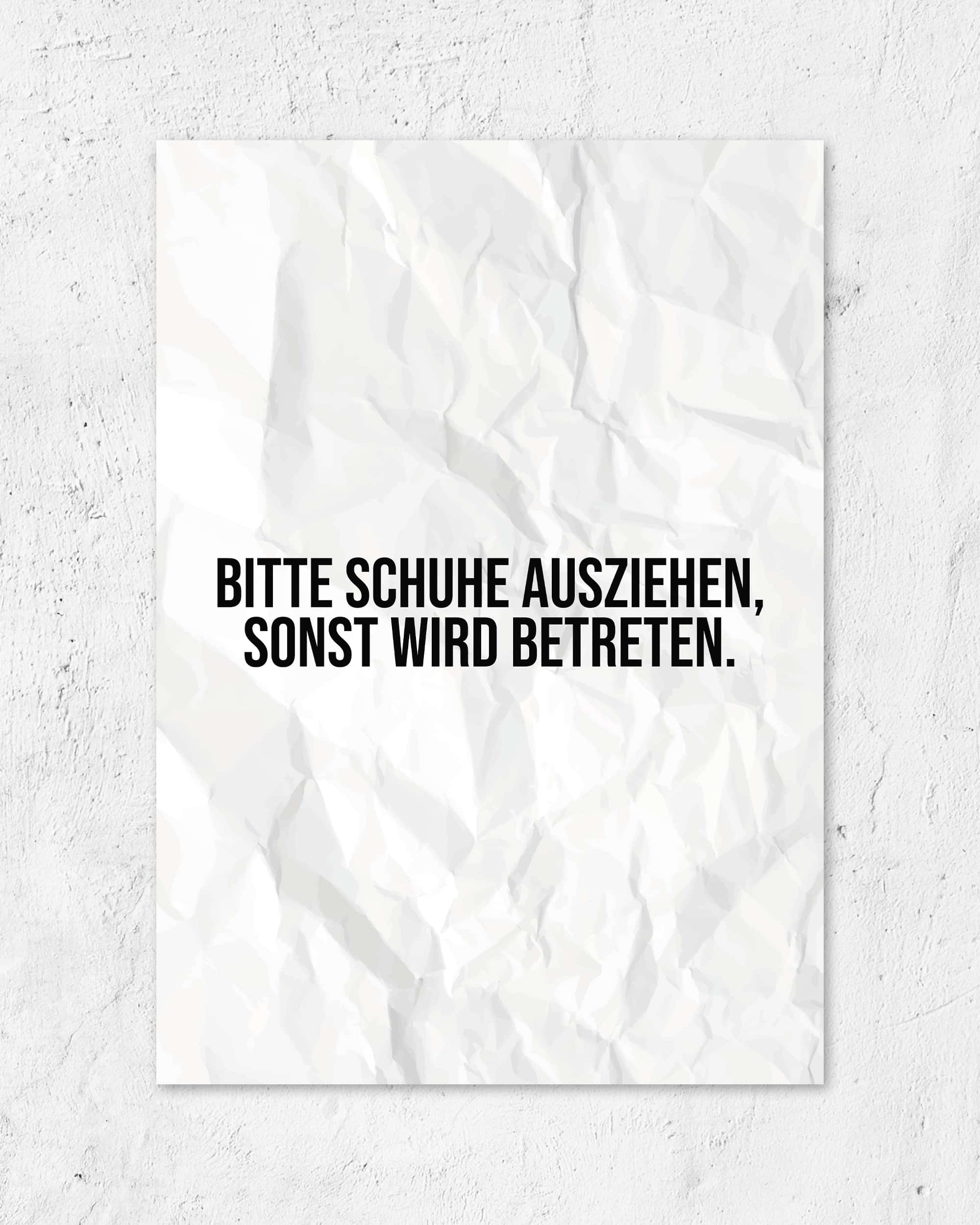 Betreten | 3-Type Poster