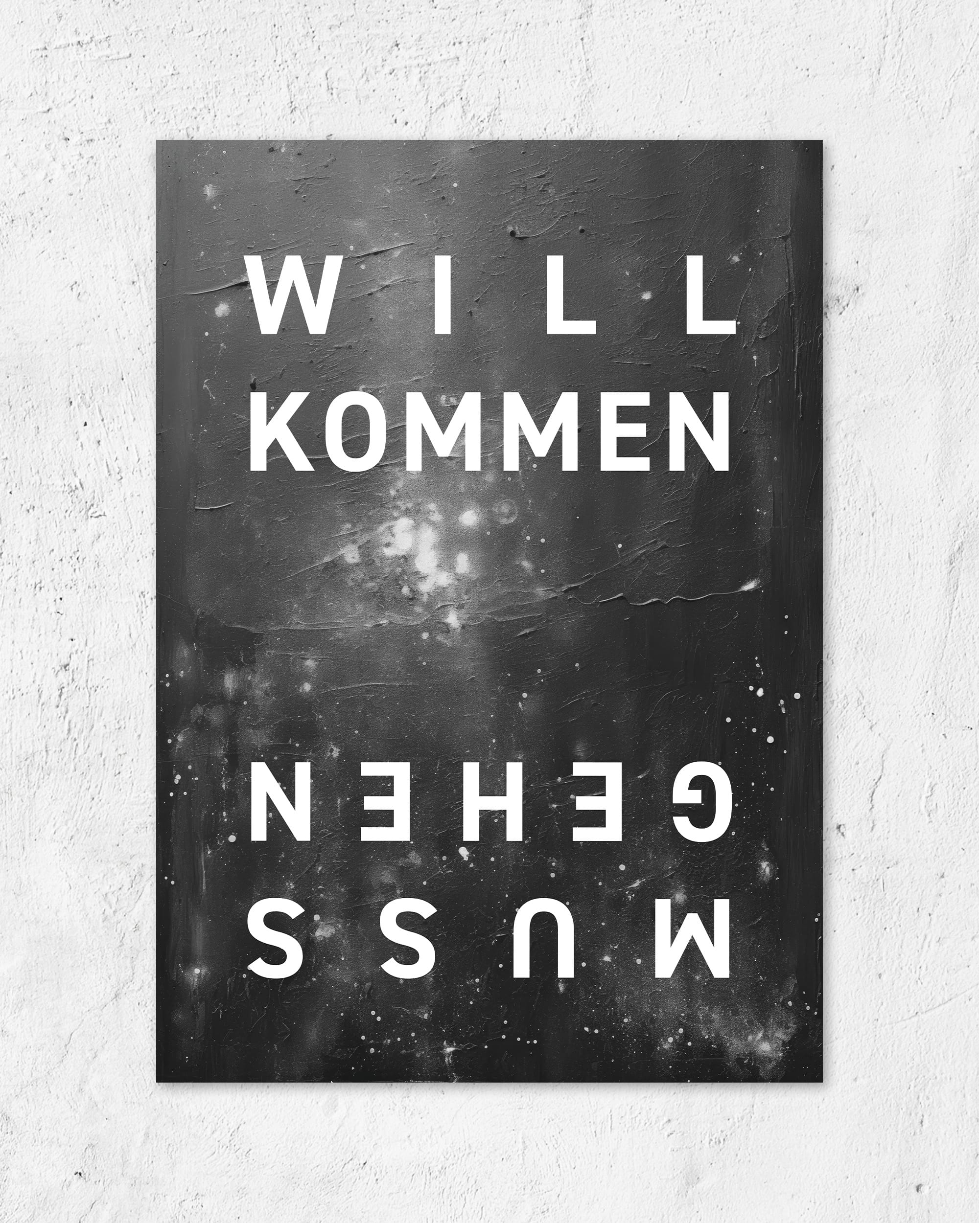 Willkommen Mussgehen | 3-Type Poster