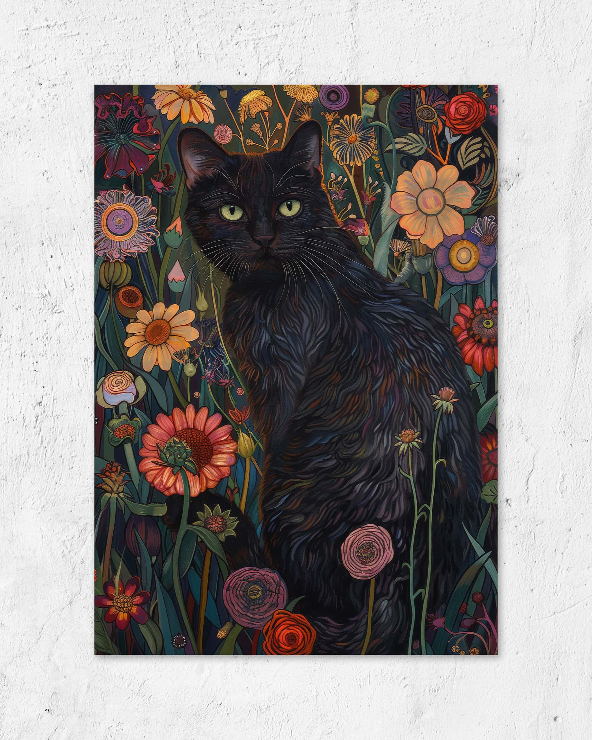 Katze im Garten II | Poster