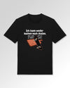 Packshot der Druckseite des Organic Unisex T-Shirts von Maondo im Casual Fit mit dem Design Ein Brett geben in der Farbe Black