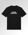 Packshot der Druckseite des Organic Unisex T-Shirts von Maondo im Casual Fit mit dem Design Dem nächsten doppelt in der Farbe Black