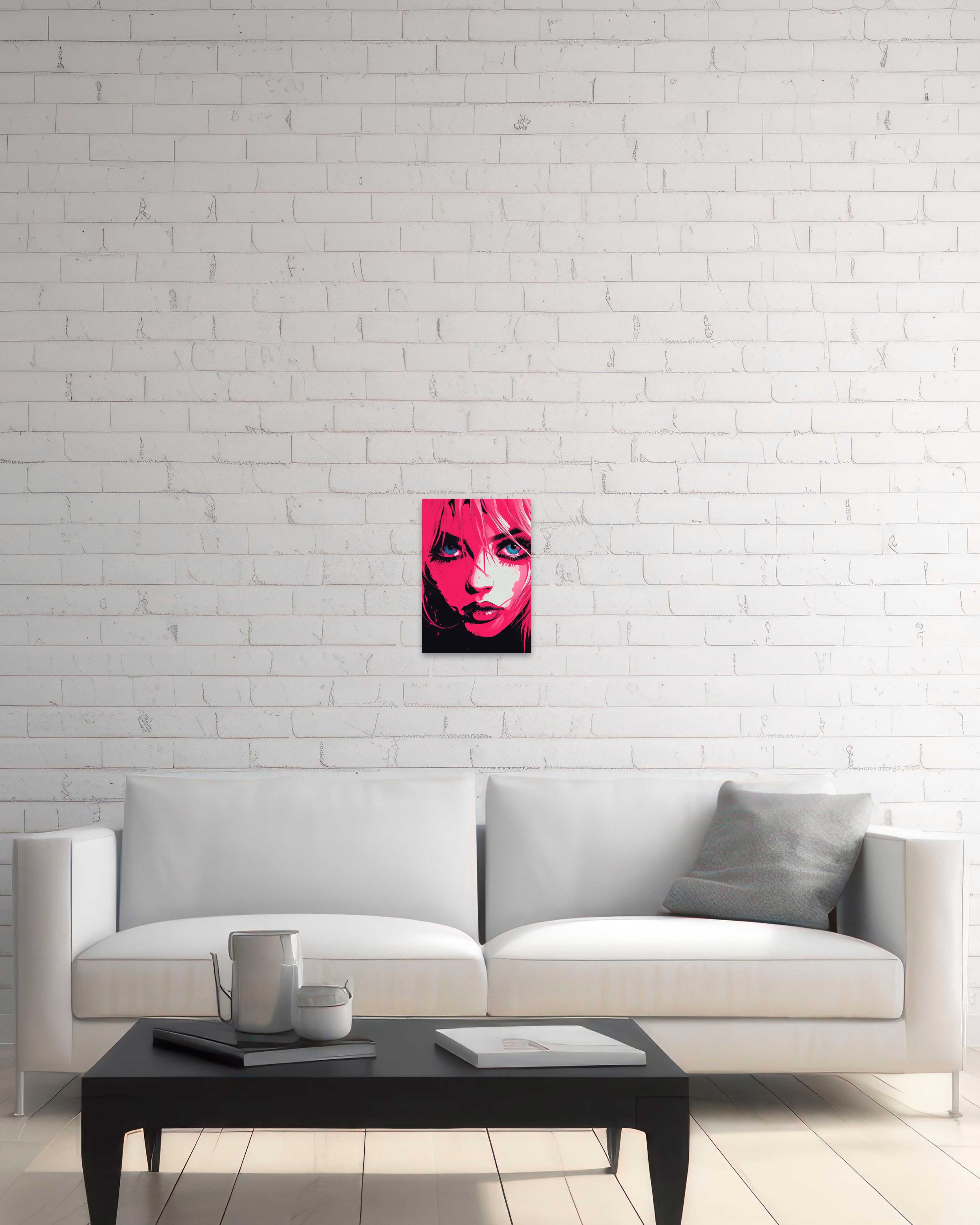 Pink Shade I - Poster (mit Rahmen)