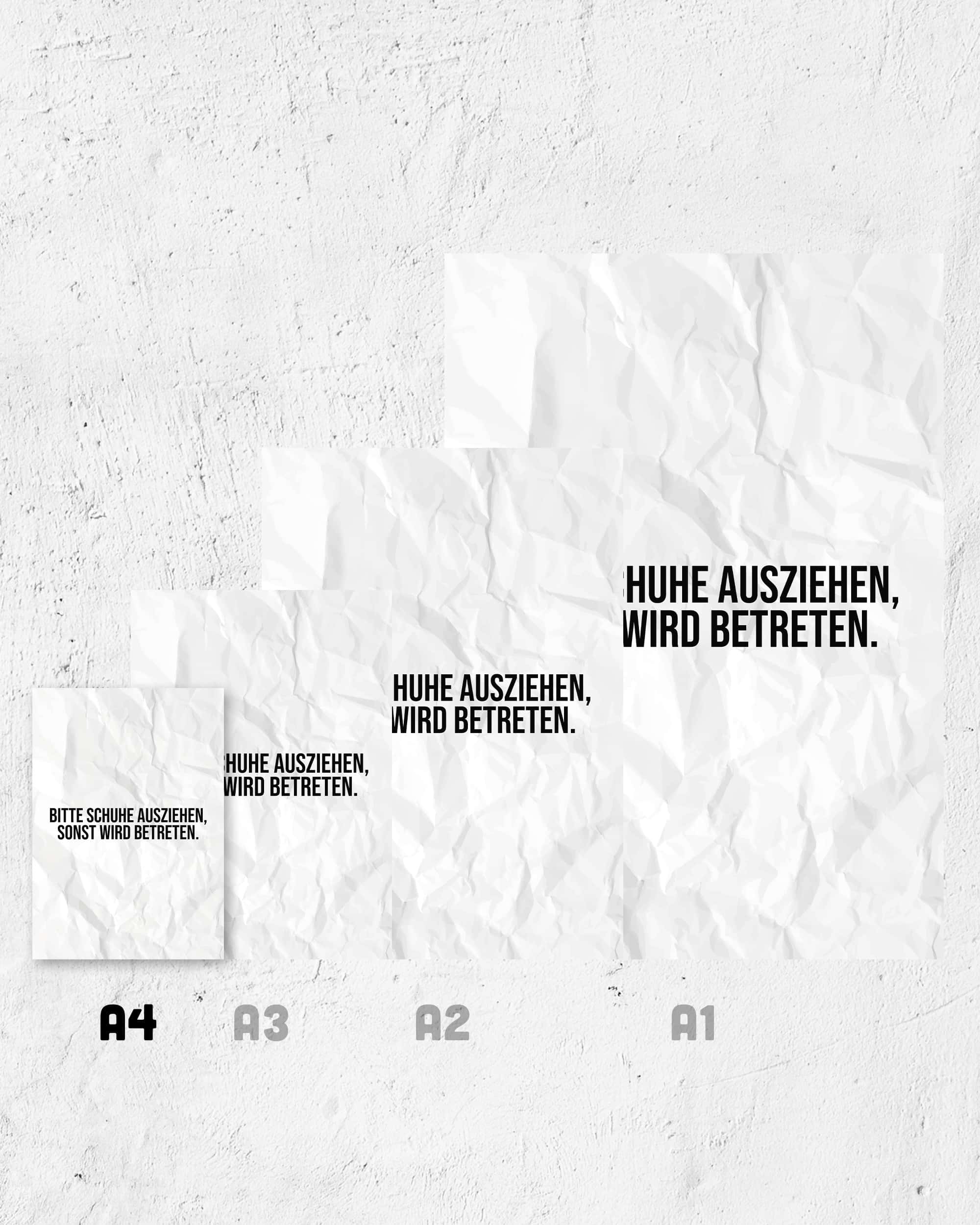 Betreten | 3-Type Poster