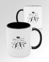 Variantenbild der beidseitig bedruckten Keramik Tasse von Maondo mit dem Design Miau Gang in der Farbe Schwarz-Weiß