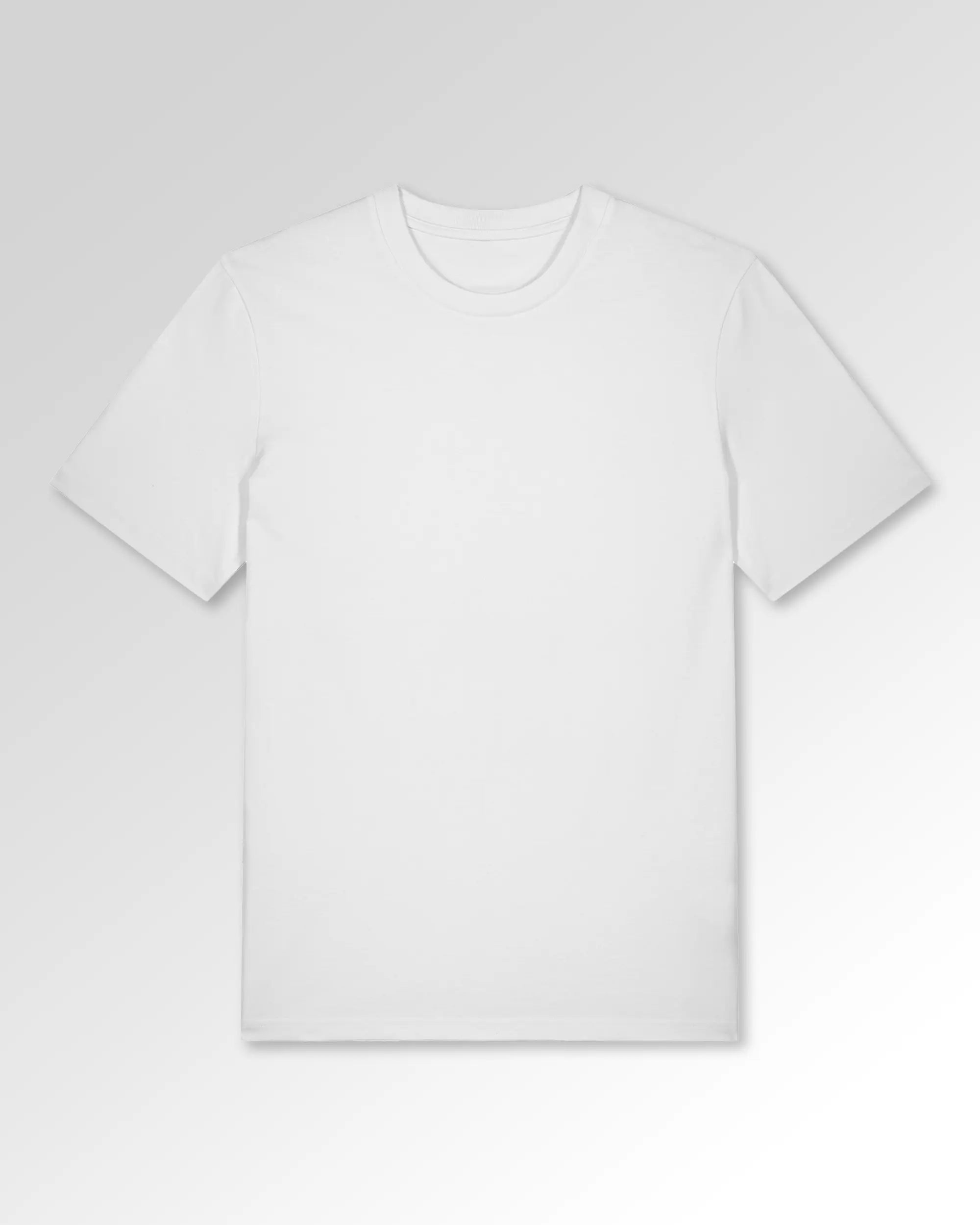 Packshot der unbedruckten Seite des Organic Unisex T-Shirts von Maondo im Casual Fit mit dem Design Double Bamboozled in der Farbe White