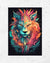 Prism Lion Steth - Poster (mit Rahmen)