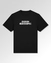 Packshot der Druckseite des Organic Unisex T-Shirts von Maondo im Heavy Fit mit dem Design Dem nächsten doppelt in der Farbe Black
