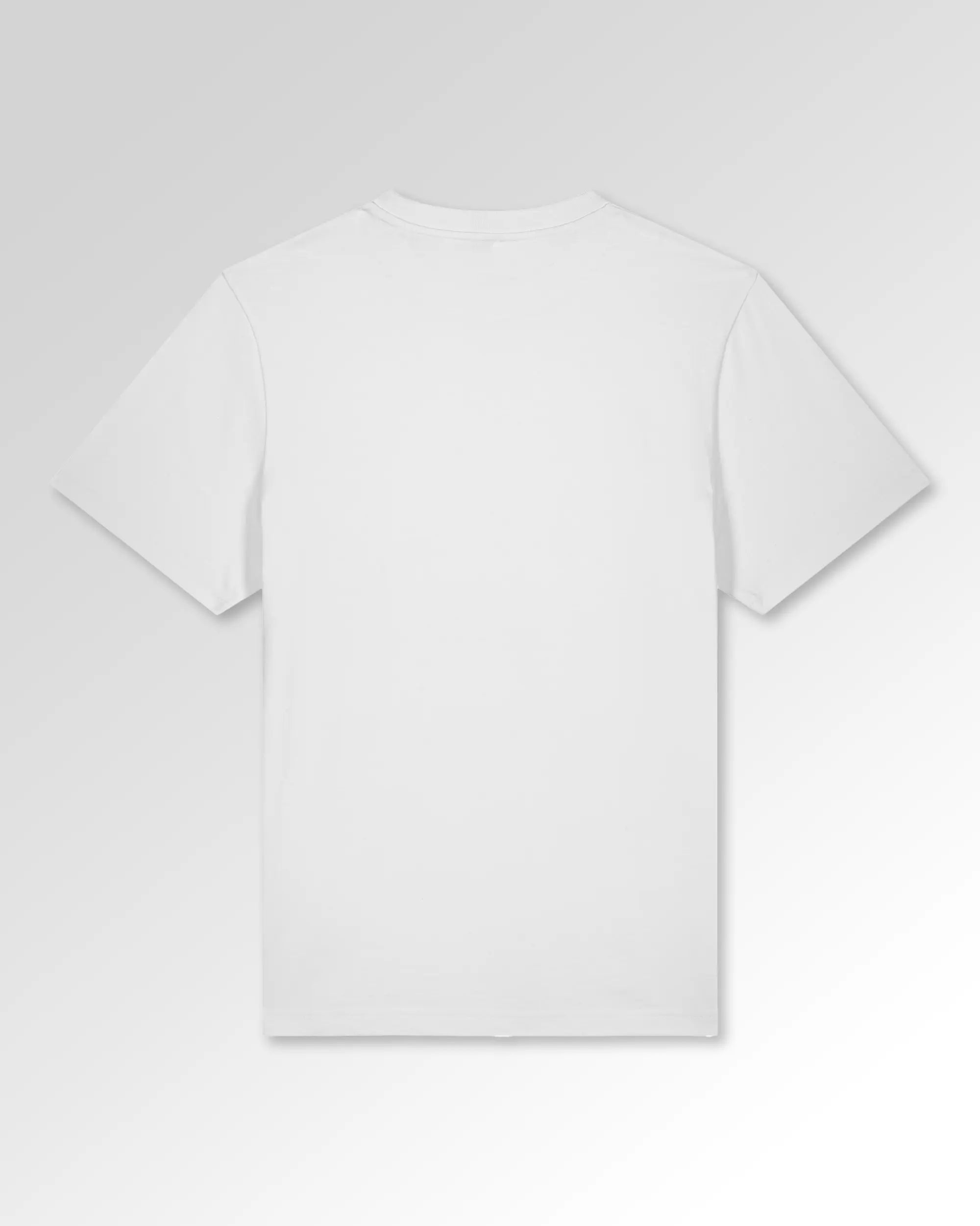 Packshot der unbedruckten Seite des Organic Unisex T-Shirts von Maondo im Heavy Fit mit dem Design Anamnese in der Farbe White