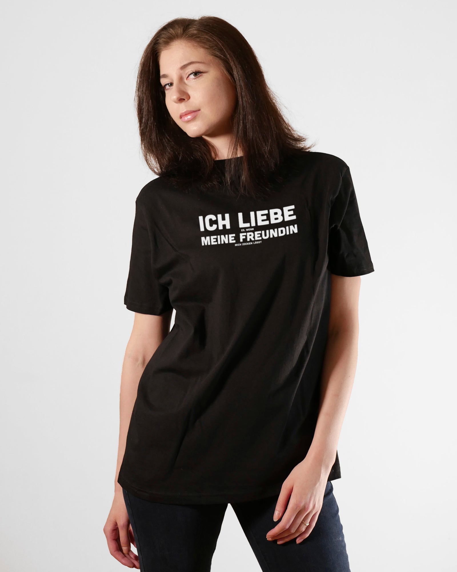 Ich liebe es, wenn meine Freundin mich zocken lässt | 3-Style T-Shirt