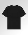Packshot der unbedruckten Seite des Organic Unisex T-Shirts von Maondo im Oversized Fit mit dem Design Einfach Anfangen in der Farbe Black