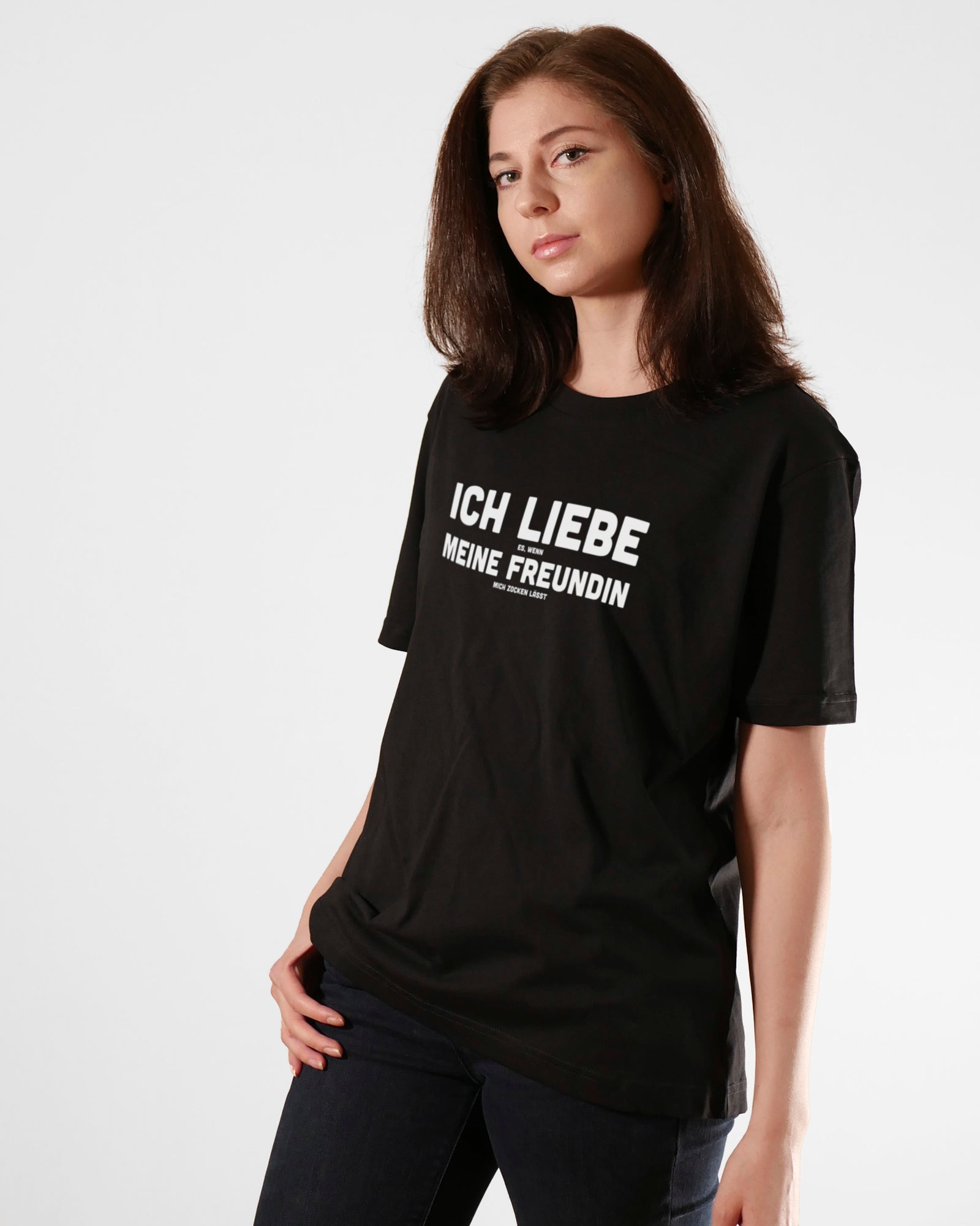 Ich liebe es, wenn meine Freundin mich zocken lässt | 3-Style T-Shirt