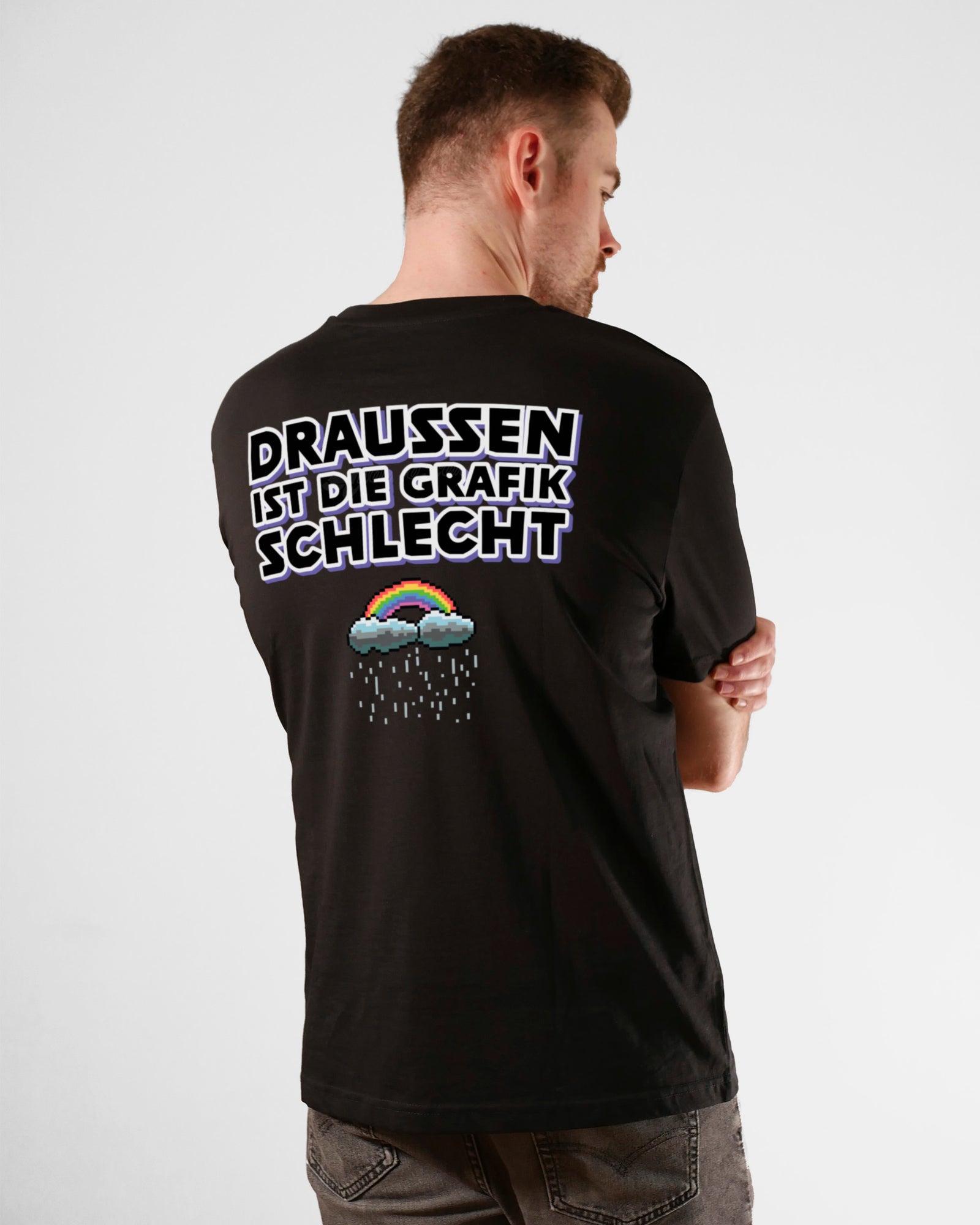 Draußen ist die Grafik schlecht | 3-Style T-Shirt