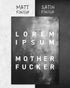 Lorem Ipsum | 3-Type Poster