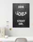 Dein Lächeln steht dir | 3-Type Poster