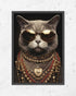 Money Maker Kitty - Poster (mit Rahmen)