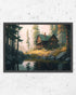 Cabin with Pond - Poster