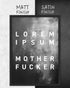 Lorem Ipsum | 3-Type Poster