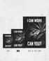 I can work | 3-Type Poster