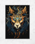 Cosmic Lion Jupiter - Poster (mit Rahmen)