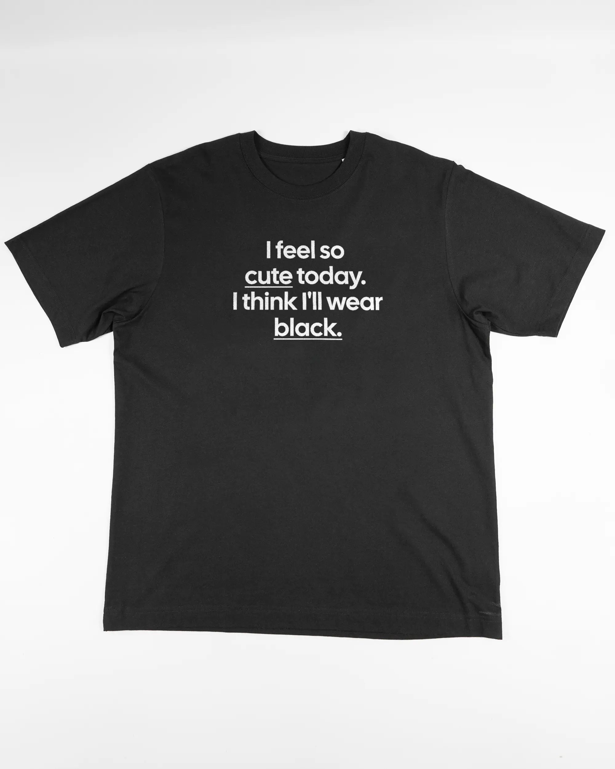 Vorderseite des Organic Unisex T-Shirt Heavy Oversized von Maondo mit dem Design Colorful Day in der Farbe Black und in der Größe L flach auf den Boden gelegt