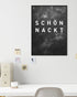 Schön nackt | 3-Type Poster