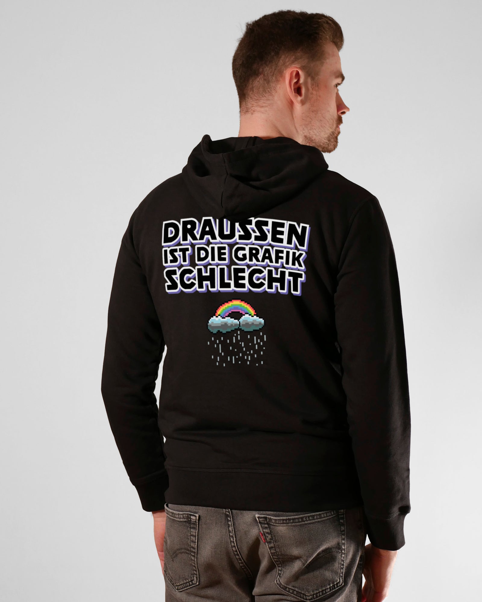 Draußen ist die Grafik schlecht | 3-Style Hoodie