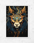 Cosmic Lion Jupiter - Poster (mit Rahmen)