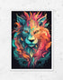 Prism Lion Steth - Poster (mit Rahmen)