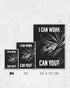 I can work | 3-Type Poster