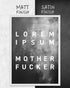 Lorem Ipsum | 3-Type Poster