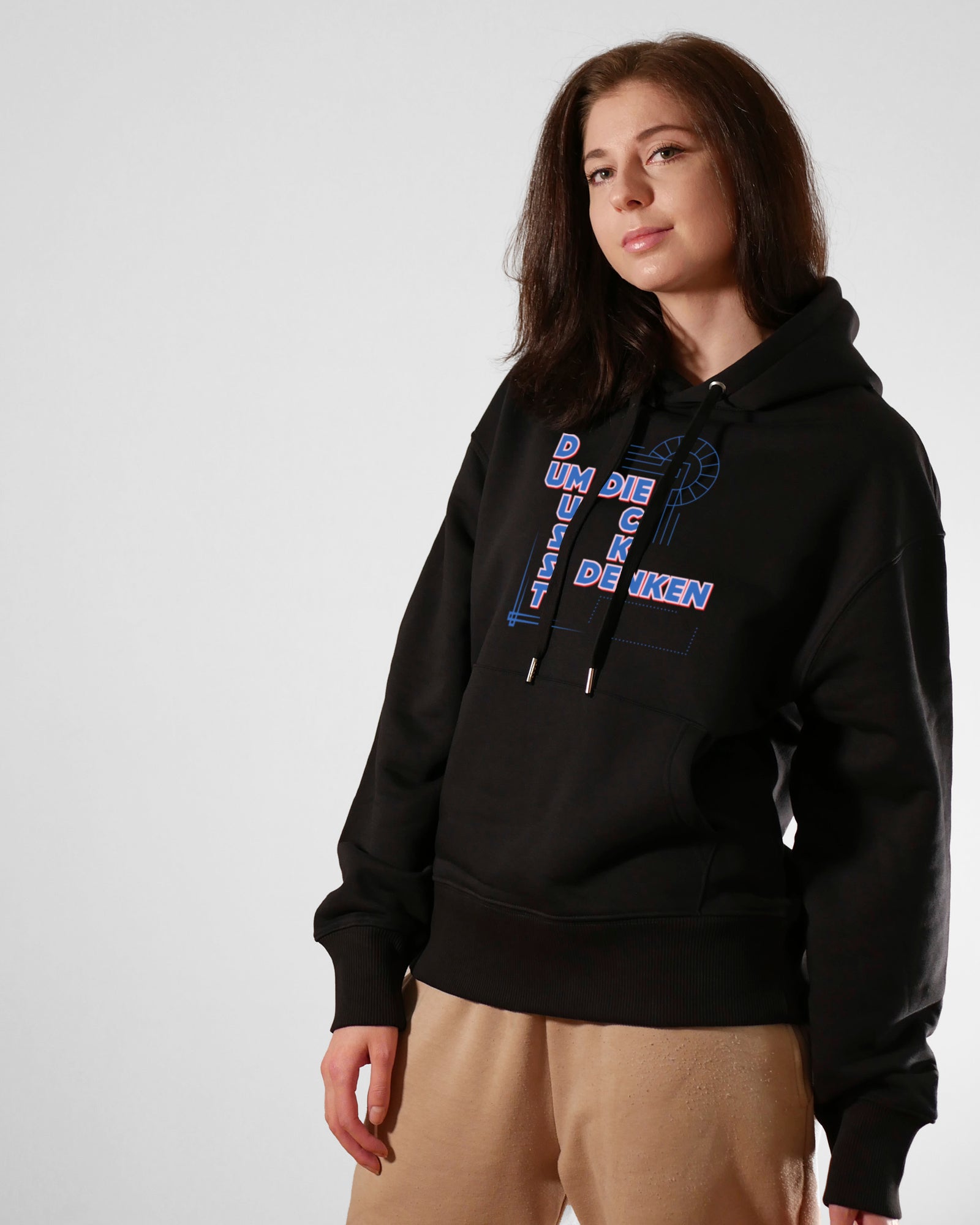 Um die Ecke denken | 3-Style Hoodie