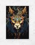 Cosmic Lion Jupiter - Poster (mit Rahmen)