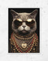 Money Maker Kitty - Poster (mit Rahmen)