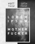 Lorem Ipsum | 3-Type Poster