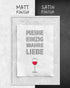 Weinliebe | 3-Type Poster